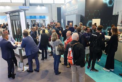 Visitors at Wittur stand at Interlift 2023